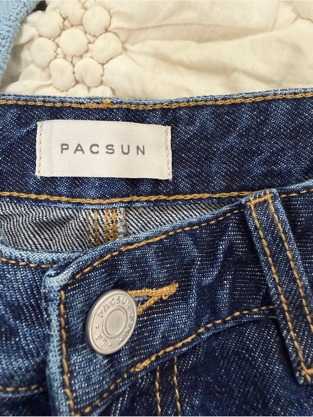 PacSun Remi Baggy Barrel Jeans with Knee Darts – Dark Blue size 25 - Picture 5 of 9